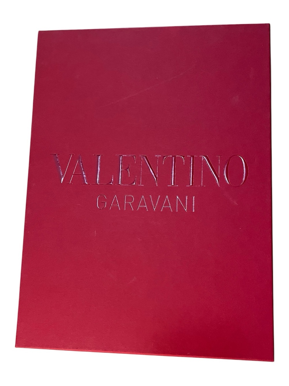 Authentic Valentino Garavani Bright Red Embossed Gift Box